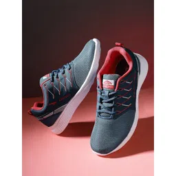 ASIAN Men Turquoise Blue Mesh Running Shoes