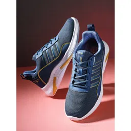 ASIAN Men Turquoise Blue Mesh Running Shoes