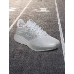 Red Tape Women White & Grey Mesh Walking Shoes