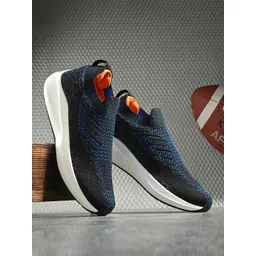 HRX by Hrithik Roshan Men Black Mesh Walking Non-Marking Shoes