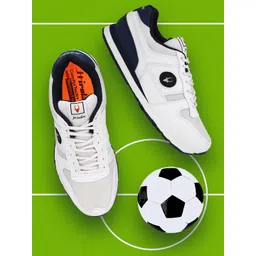 HIROLAS Men White Synthetic Running Shoes