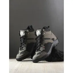 Leo's Fitness Shoes Men Mid Top Canvas Sneakers