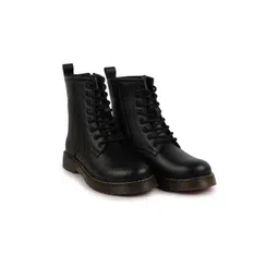 FAUSTO Women Round Toe Block Heeled Boots