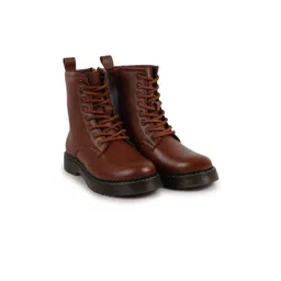 FAUSTO Women Round Toe Block Heeled Boots