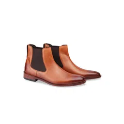 Harrykson London Men Solid Leather Lightweight Boots