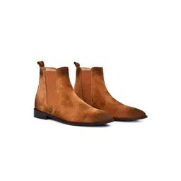 GRIFFIN Men Tan Brown Solid Chelsea Boots