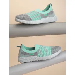 Paragon Women Woven Design Mesh Comfort Insole Basics Slip-On Sneakers