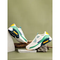 JQR Men RUMBA White Running Non-Marking Shoes