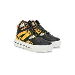 Hundo P Men Colourblocked Round Toe Sneakers