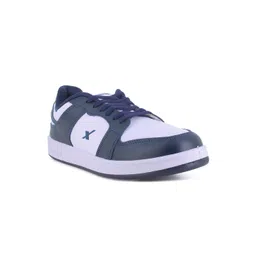 Sparx Men White Colourblocked Sneakers