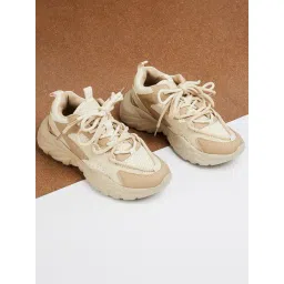 Ginger by Lifestyle Women's Beige Sneakers