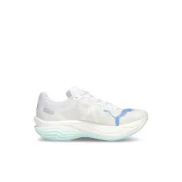 Puma Men's Deviate NITRO Elite 3 White & Speed Blue Running Shoes