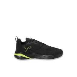Puma Men's Black, Lime Pow & Flat Dark Gray Softride Rift Men's Running Shoes