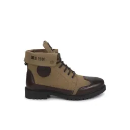 Royal Enfield Men's Kargil Khaki Derby Boots