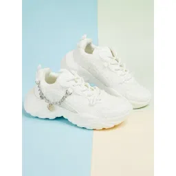 Ginger by Lifestyle Women's White Sneakers