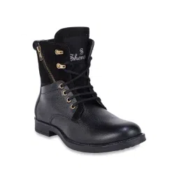 Shences Black Derby Boots