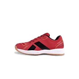NIVIA Men Red Mesh Badminton Non-Marking Shoes