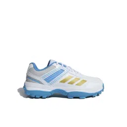 ADIDAS Men's CRI YARD M White & Blue Cricket Shoes