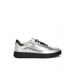 London Rag Women's Silver & Black Sneakers