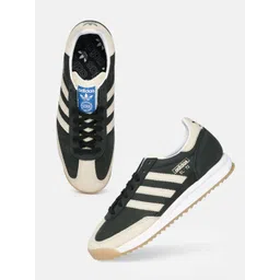 ADIDAS Originals Men Colourblocked Round Toe SL 72 RS Sneakers with Striped Detail