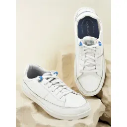 Woodland Men's White Casual Sneakers