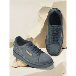 Woodland Men's Navy Casual Sneakers