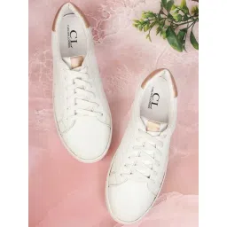 Carlton London Women's White Sneakers