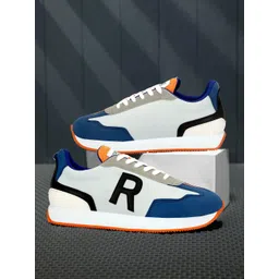 Robbie Jones Men Colourblocked PU Sneakers
