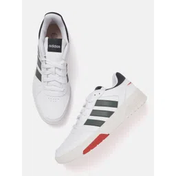 ADIDAS Men White Solid Courtbeat Tennis Shoes