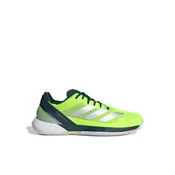 ADIDAS Men's Defiant Speed 2 M Green & Silver Met Tennis Shoes