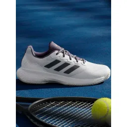ADIDAS Men's GameCourt 2 M White & Core Black Tennis Shoes