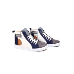KobSook Men Printed Suede Sneakers