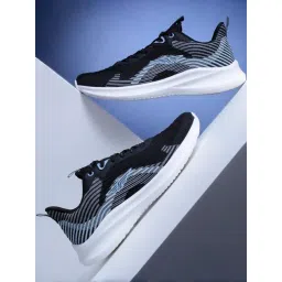 Red Tape Men's Black & Blue Walking Shoes