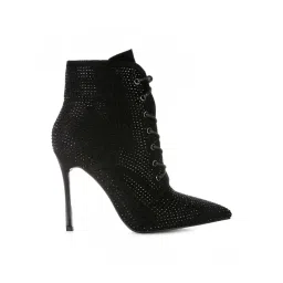 London Rag Women's Black Stiletto Booties