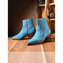 MILLE DOLLARI Men Pointed Toe Flatform Regular Boots