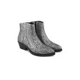 San Frissco Women Textured Block-Heeled Regular Boots