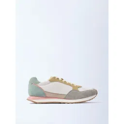 LUNA BLU by Westside Multicolour Suede Lace-Up Sneakers