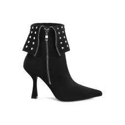 London Rag Women's Black Stiletto Booties