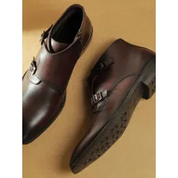 Da Vinchi by Metro Maroon Monk Boots