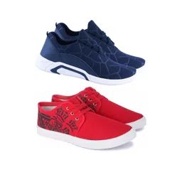 Free Kicks Men Blue Mesh Marking Running Sports Shoes