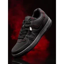 The Souled Store Men Printed PU Sneakers