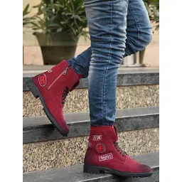 Eego Italy Men's Red Casual Boots