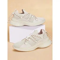 Forever Glam by Pantaloons Women's Off White Walking Shoes