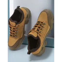 Woodland Men's Camel Casual Sneakers