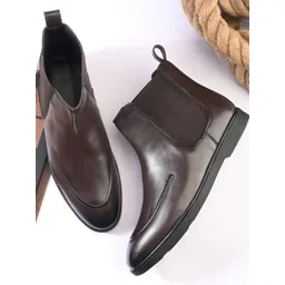 HERE&NOW Men Slip On Chelsea Boots