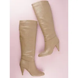 London Rag Women's Beige Casual Booties