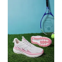 Action Women Colourblocked Round Toe Ultra Comfort Breathable Lace-Up Sports Shoes