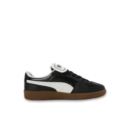 Puma Unisex Black & Warm White Palermo Premium Sneakers