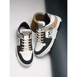 Layasa Men Colourblocked Suede Sneakers