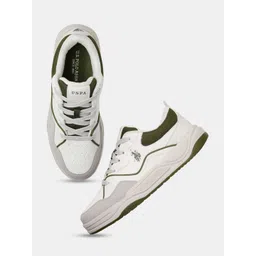 U.S. Polo Assn. Men White Regular Sneakers